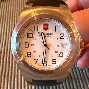 Victorinox Swiss Army White and Silver Watch